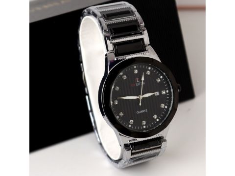 Men's watch from New Latina, silver and black